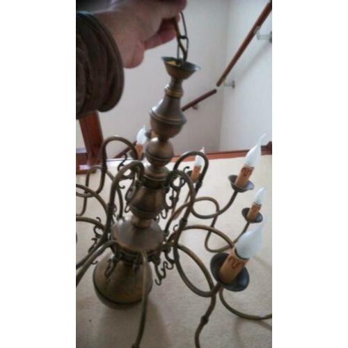 Hanglamp kroonluchter is gebruikt