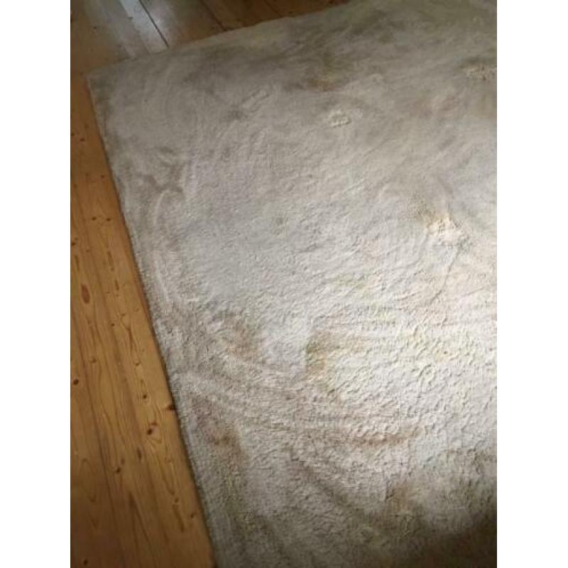 Vloerkleed, wol, beige 200x240cm