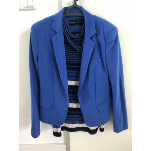 Expresso colbert jasje blauw + top z.g.a.n!