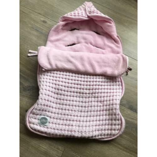 Mooie warme voetenzak Jollein voor maxi cosi €10,-