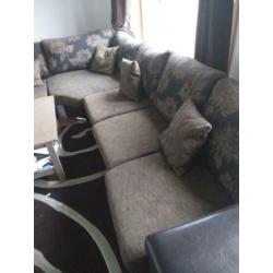 Hoekbank te koop bruin / taupe