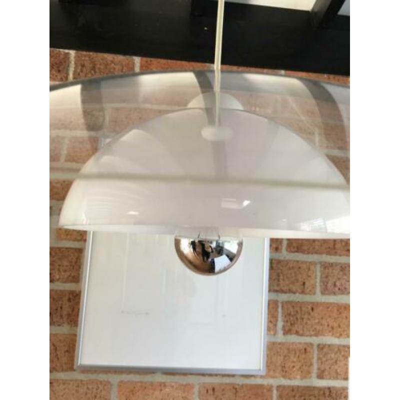 Retro vintage hanglamp plexi en aluminium