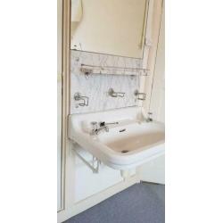 Authentieke jaren 30 wastafel (marmer)