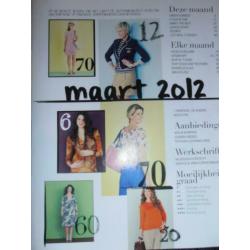 Knipmode maart 2012 patronen mode naaien met extra bijlage