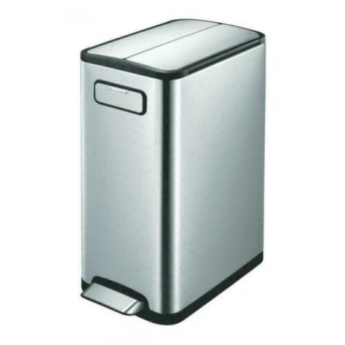 EKO Ecofly Step Bin Pedaalemmer 20 +20 L Mat RVS Soft-close
