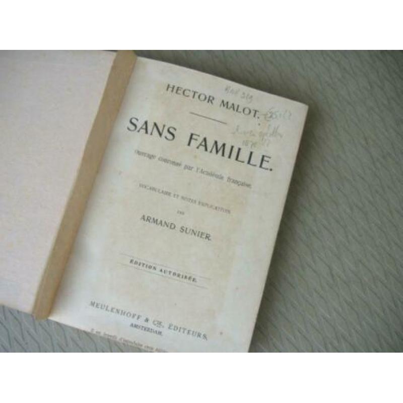 sans famille hecktor malot 1878, tekst frans, zie omschrij