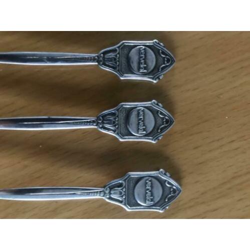 Theelepeltjes - 3 stuks - VERVETAL - verffabriek 50er jaren