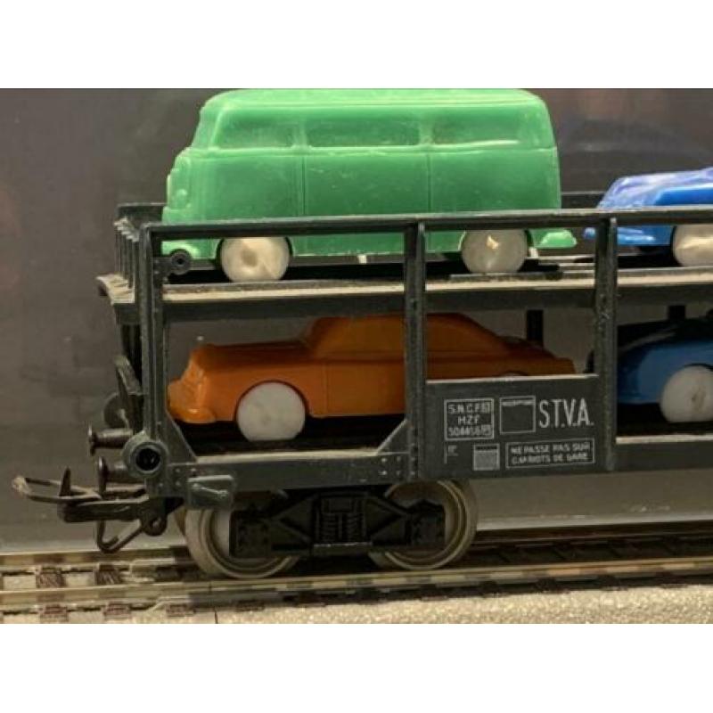 Jouef auto transporter met 6 autootjes