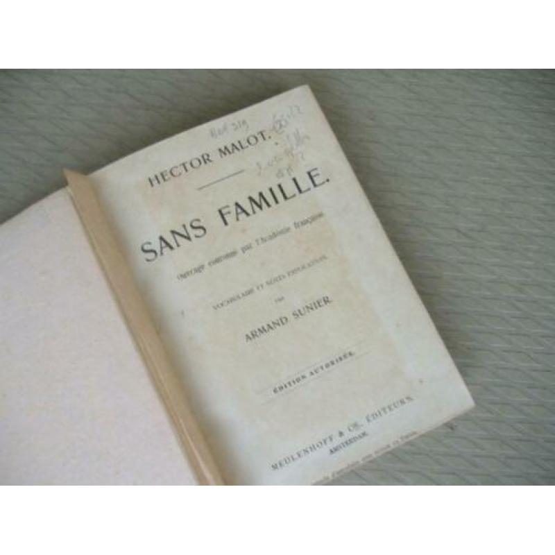 sans famille hecktor malot 1878, tekst frans, zie omschrij