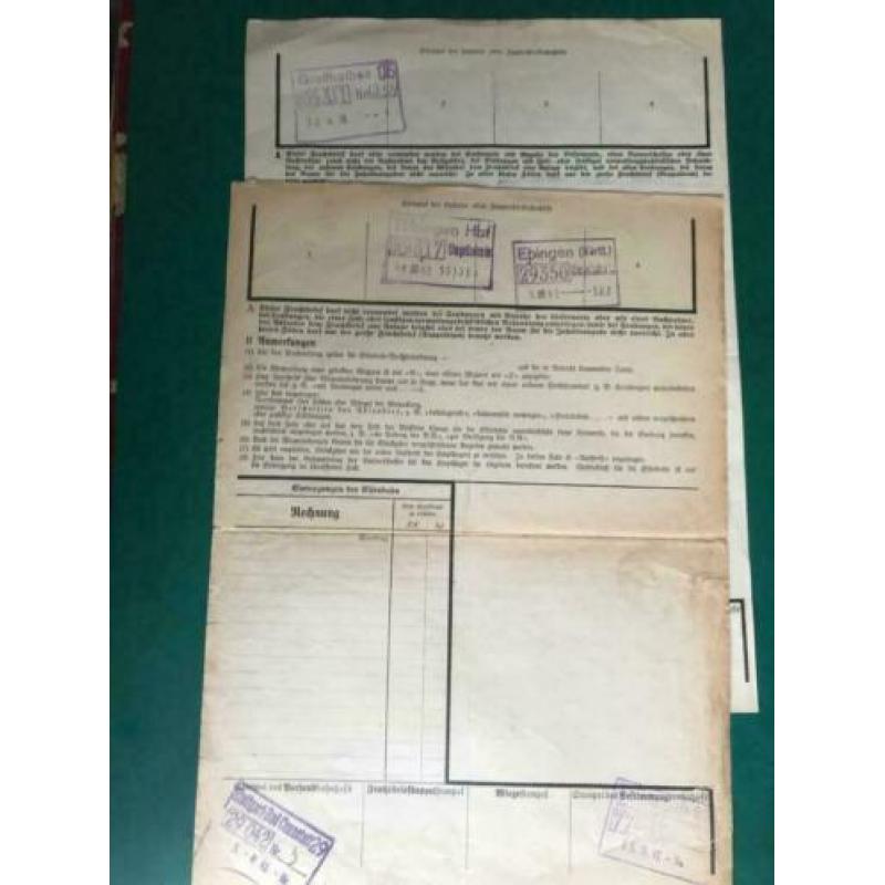 Originele vrachtbrieven wo2 ww2