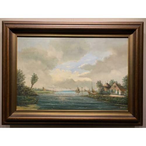 Prachtig gesigneerd kunstwerk