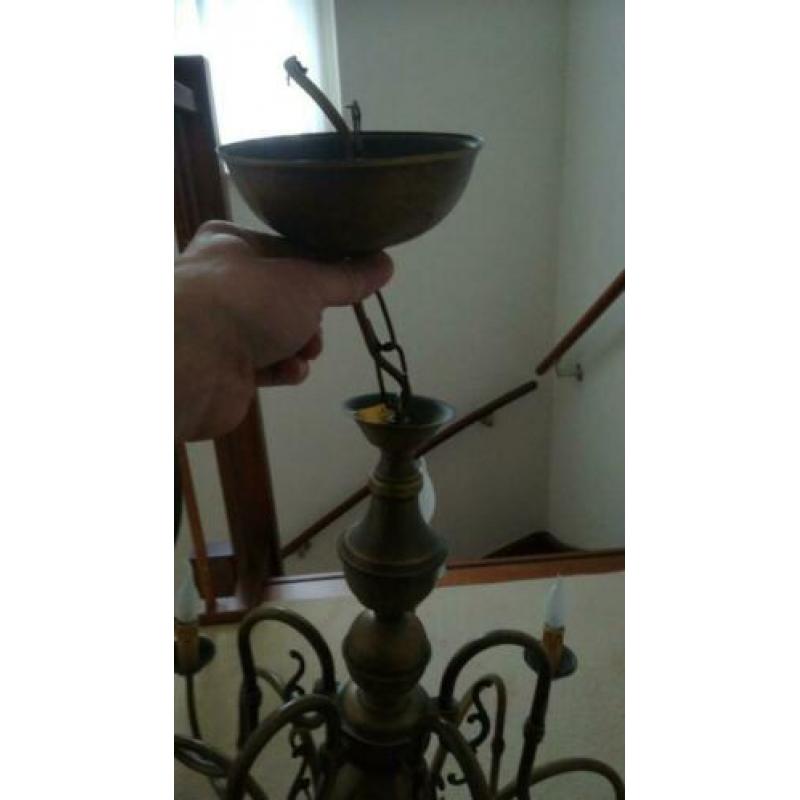 Hanglamp kroonluchter is gebruikt