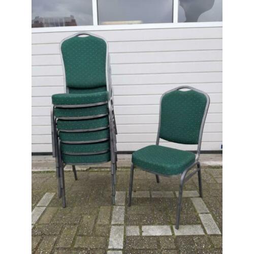 7 stuks stackchairs stack chairs stapelstoelen zaalstoelen