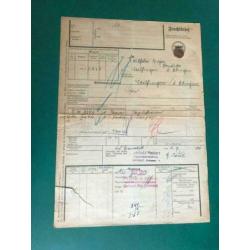 Originele vrachtbrieven wo2 ww2