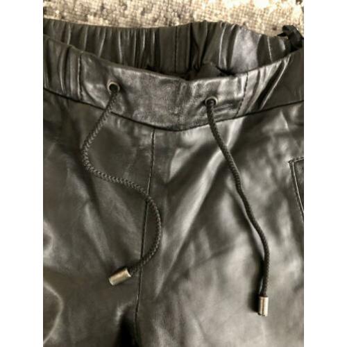 Supertrash, echt, lams leren jogger broek mt 34 nieuw !