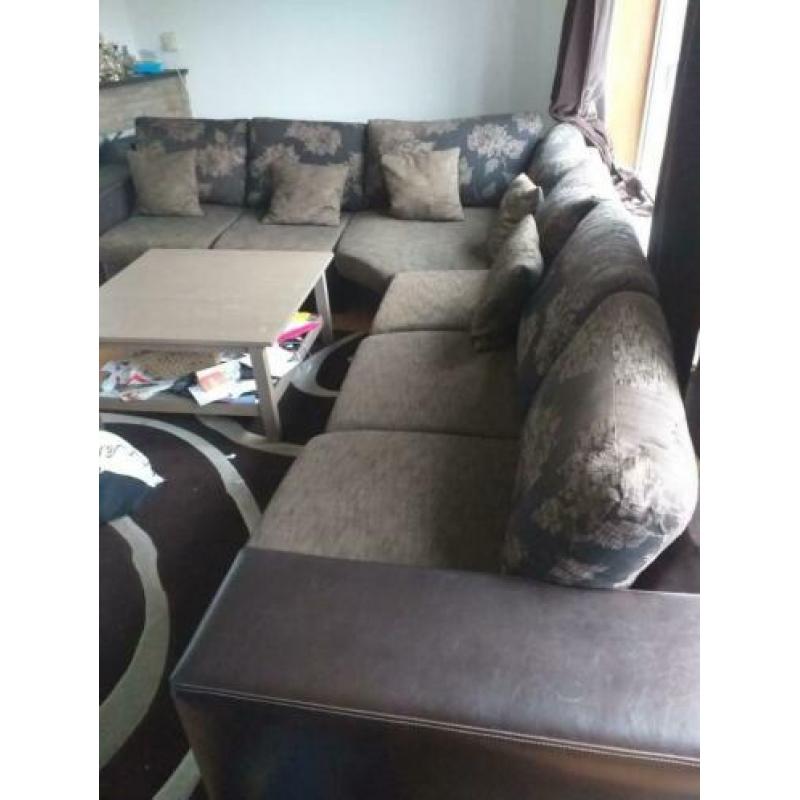 Hoekbank te koop bruin / taupe