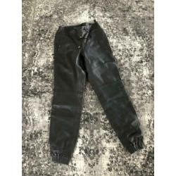 Supertrash, echt, lams leren jogger broek mt 34 nieuw !
