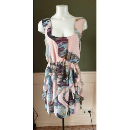 ZGAN schitterend mooie roze NIKKIE jurk mt M 38/40, jurkje