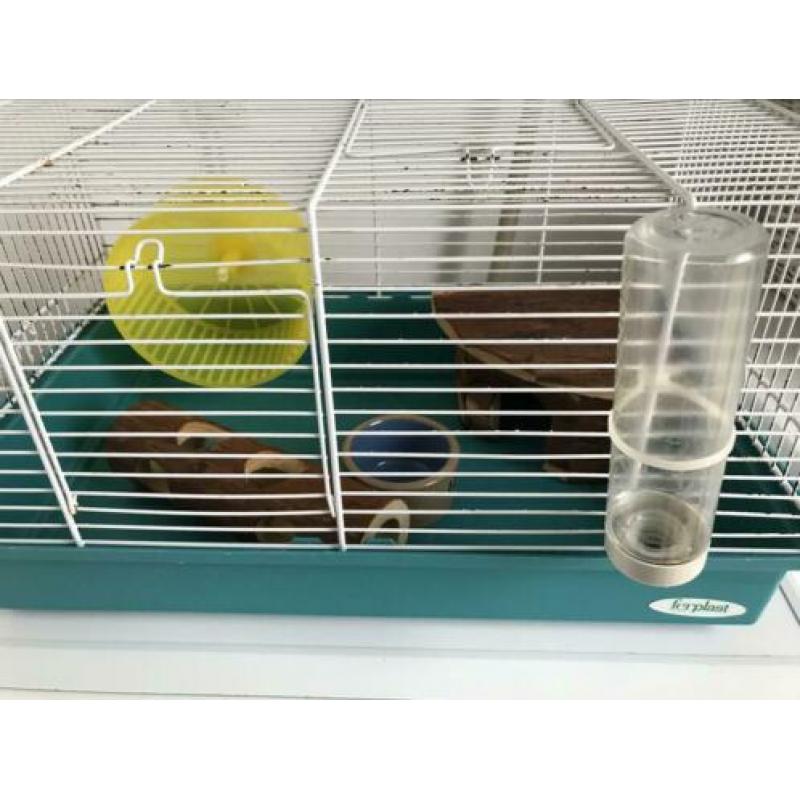 Hamsterkooi 2 en toebehoren