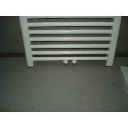 Handdoek radiator 45 cm breed x 165 cm hoog met midden- onde