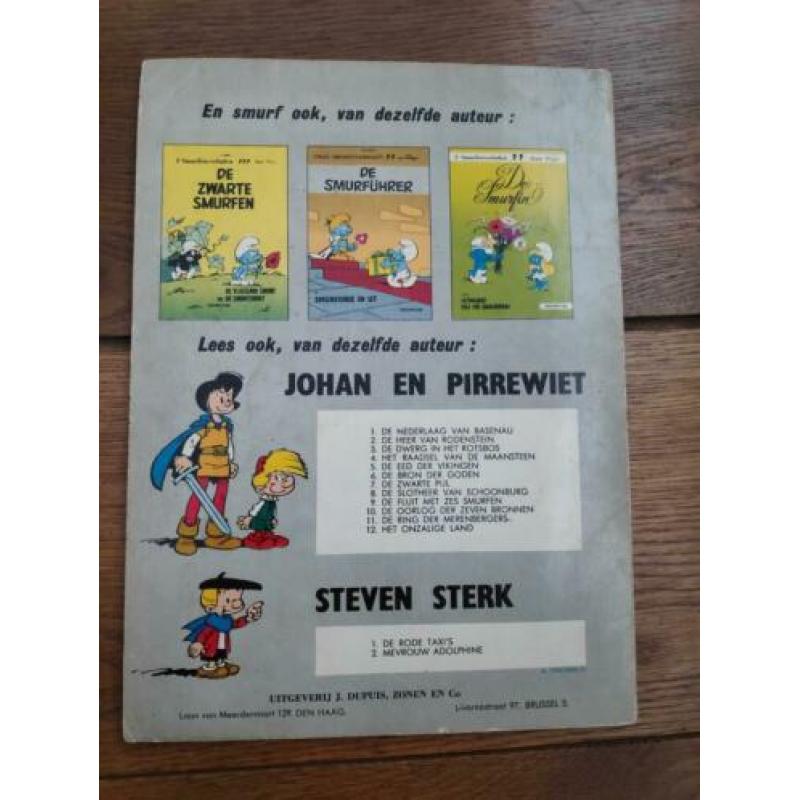 Het ei en de smurfen softcover 1e druk uit 1968