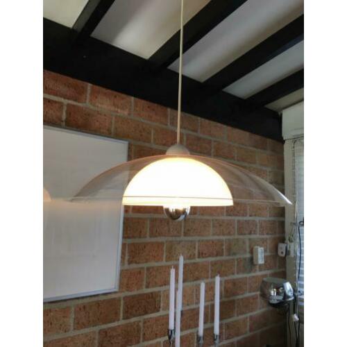 Retro vintage hanglamp plexi en aluminium