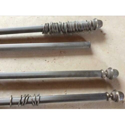 4 gordijnroeden incl bevestiging en assecoires