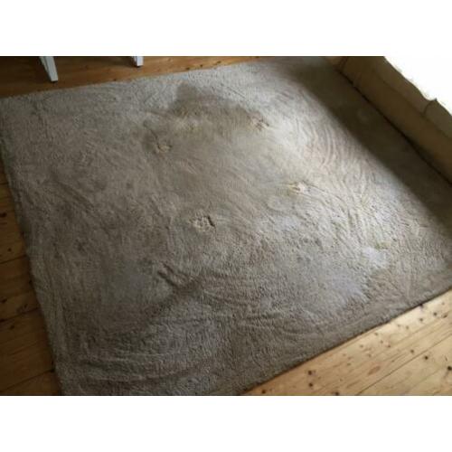 Vloerkleed, wol, beige 200x240cm