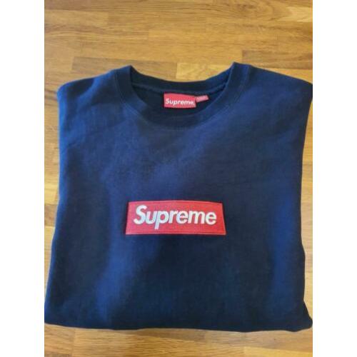 Supreme Box Logo Crewneck Navy XL - Bogo