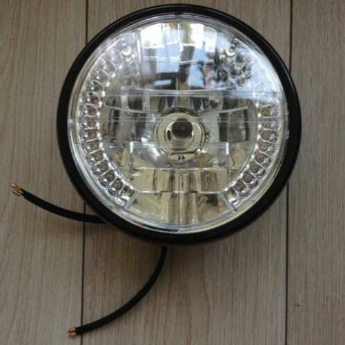 Koplamp met ingebouwde knipperlichten bobber caferacer motor