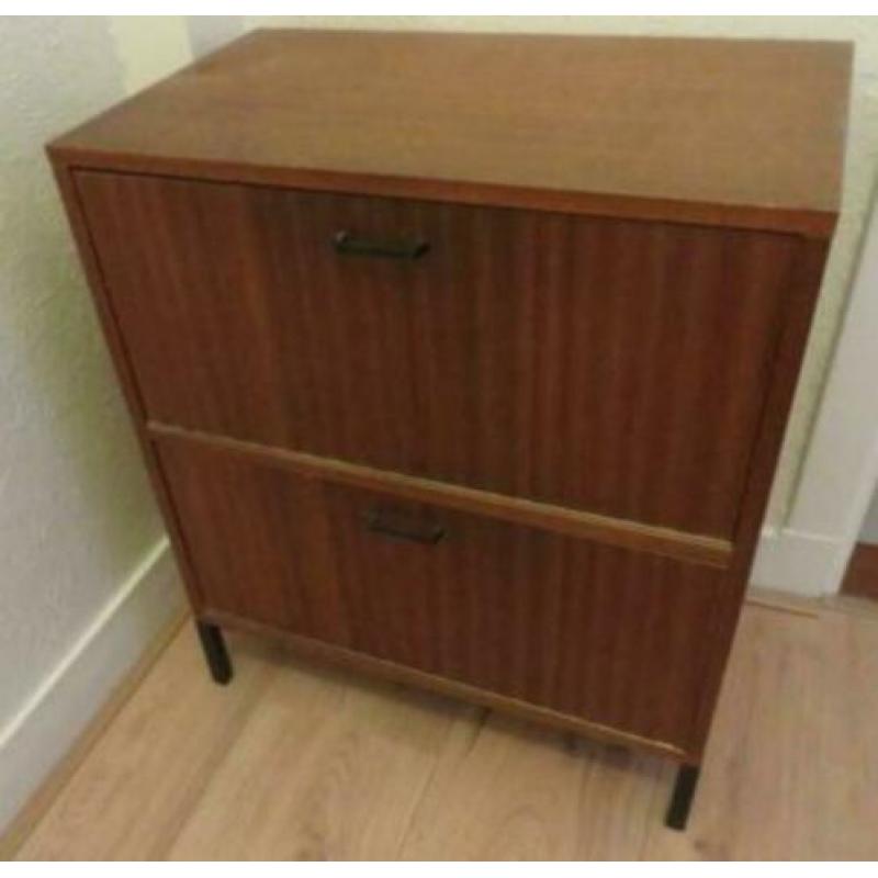 Zwarte vintage jaren 50 Yngve Ekström Arka stoel no retro