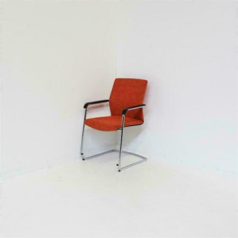 Wilkhahn ON Chair Vergaderstoelen, ORANJE, Netweave Stoel