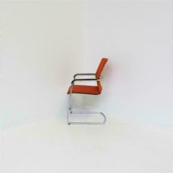 Wilkhahn ON Chair Vergaderstoelen, ORANJE, Netweave Stoel