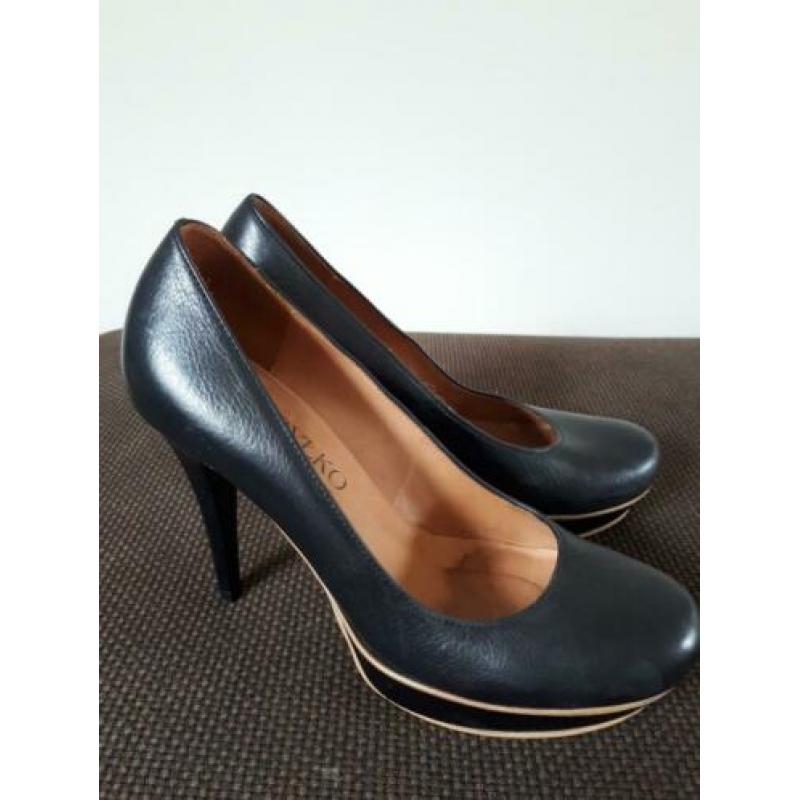 Leren pumps merk Rylko, haak 10 cm