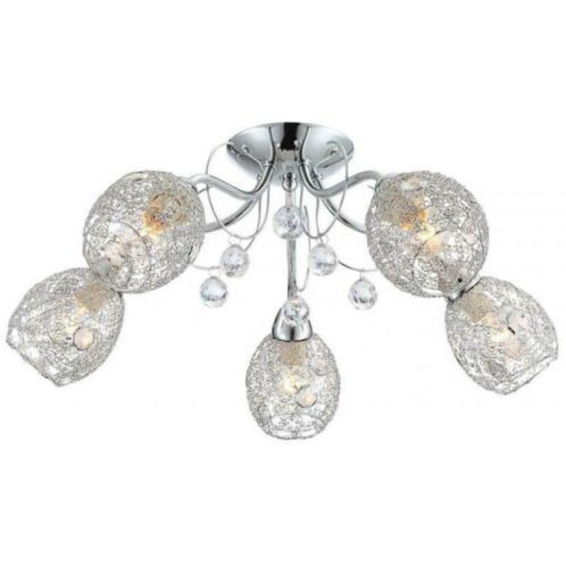 Plafondlamp Crystal Spot Lamp Verlichting Chrome Woonkamer