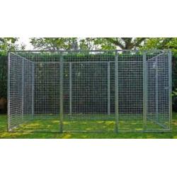 Kattenren B=480 x D=180 x H= 180cm gegalvaniseerd
