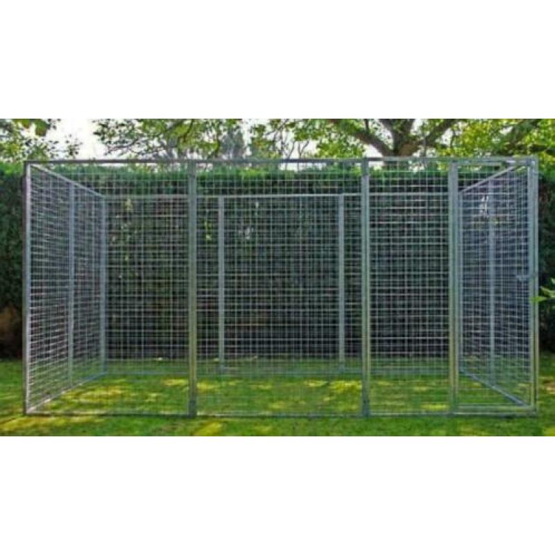 Kattenren B=480 x D=180 x H= 180cm gegalvaniseerd