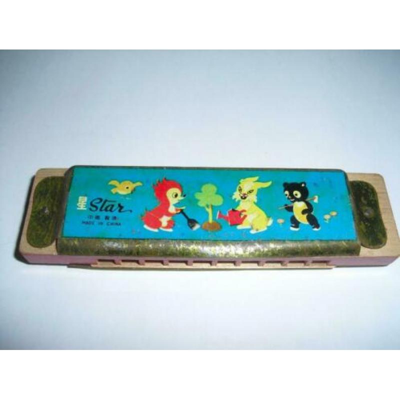 retro mondharmonica Star made in China
