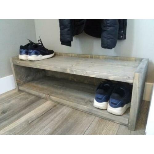 Steigerhouten schoenenkast schoenenrek vanaf €49,-