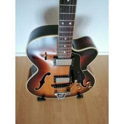 Hofner President/vintage gitaar met de koffer