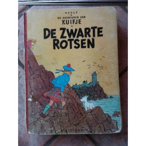 5 oude stripboeken kuifje