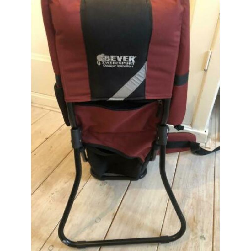Beversport Rugdrager baby/peuter incl zonneklep en regenhoes
