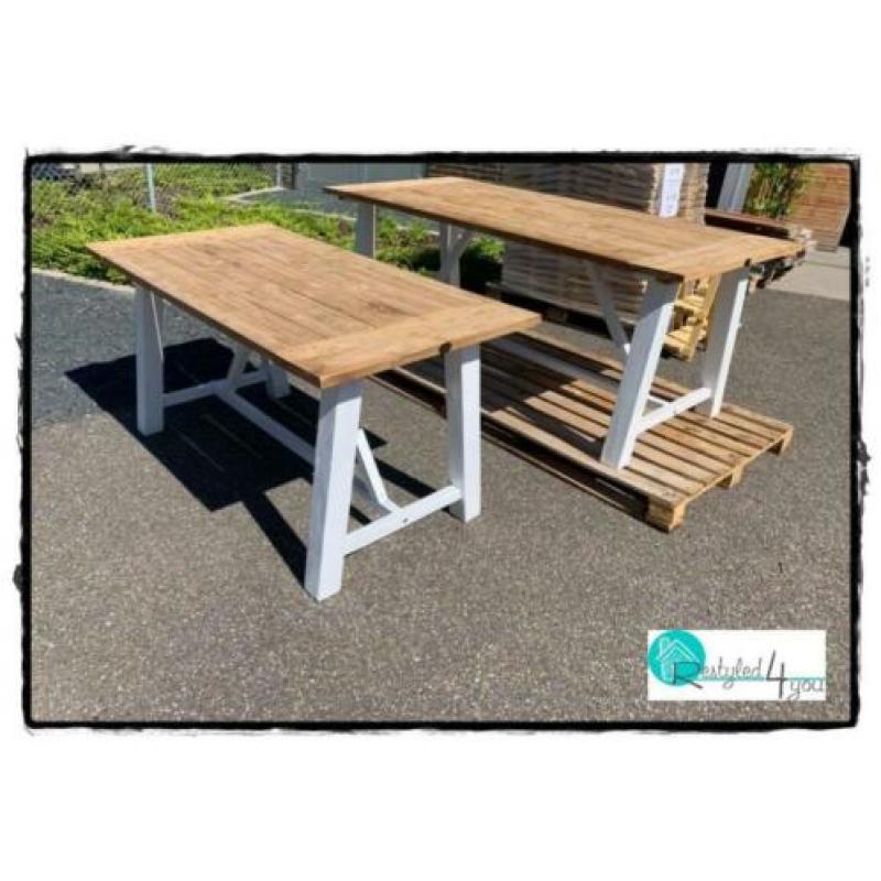 Nieuw houten eettafel/buitentafel/tuintafel 1.60