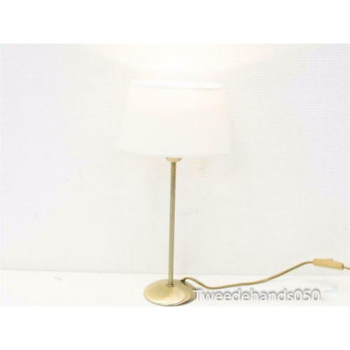 Tafellamp goud met witte kap 87890