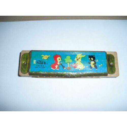 retro mondharmonica Star made in China