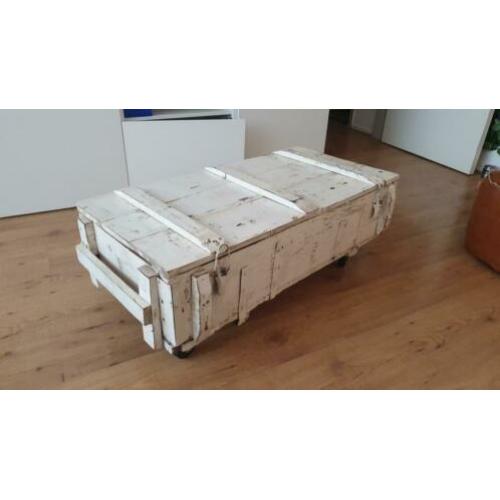 Salontafel kist wit - VTwonen