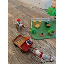 Playmobil jubileumset ponyweide met hooiwagen 5457
