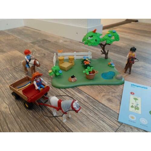 Playmobil jubileumset ponyweide met hooiwagen 5457