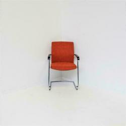 Wilkhahn ON Chair Vergaderstoelen, ORANJE, Netweave Stoel