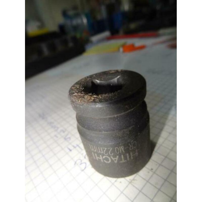 Hitachi krachtdop maat 22 gedore dop ratel